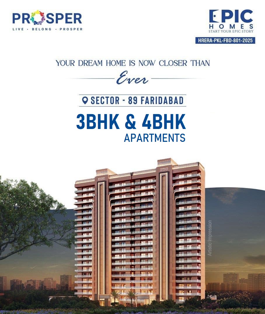 EPIC HOMES, PROSPER, SECTOR 89, FARIDABAD