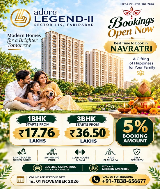 ADORE LEGEND II, SECTOR 119, FARIDABAD